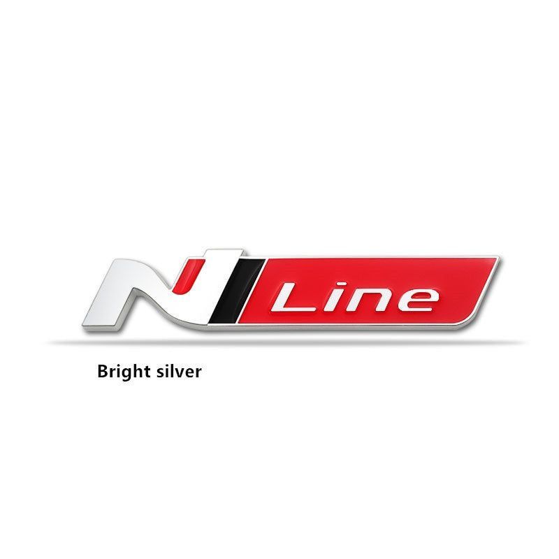 1x 3D Metal N NLINE N Line Badge Emblem Grille for Hyundai Front Hood