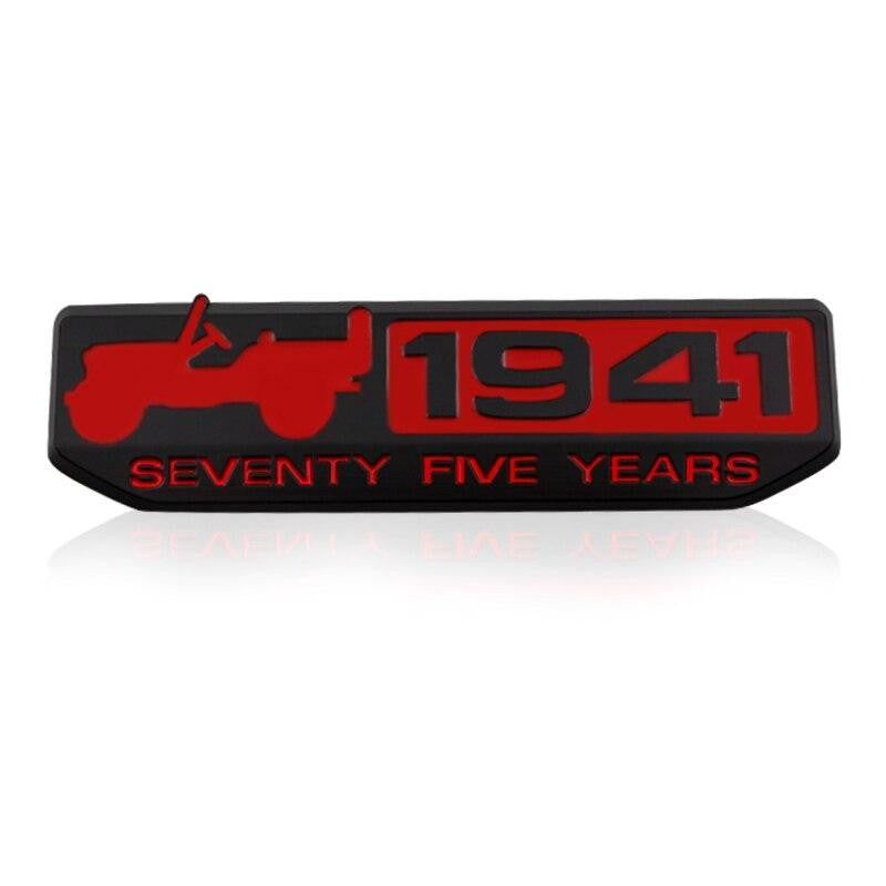 1pcs 1941 Car Stickers 3D Badge Texas Edition Star TRAIL RATED 4X4 Limited Emblem Metal Refitted For JEEP Car Styling Car