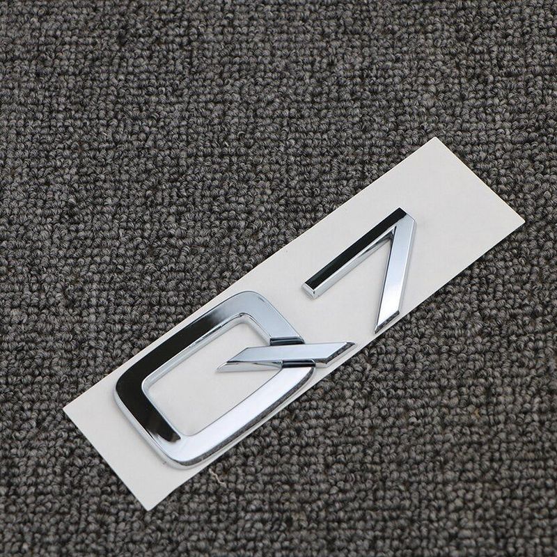 For Audi A3 A4 A5 A6 A7 A8 Q3 Q5 Q7 3.2 3.0T 2.0T 4.2 2.4 3.6 Rear Emblem Badge Sticker