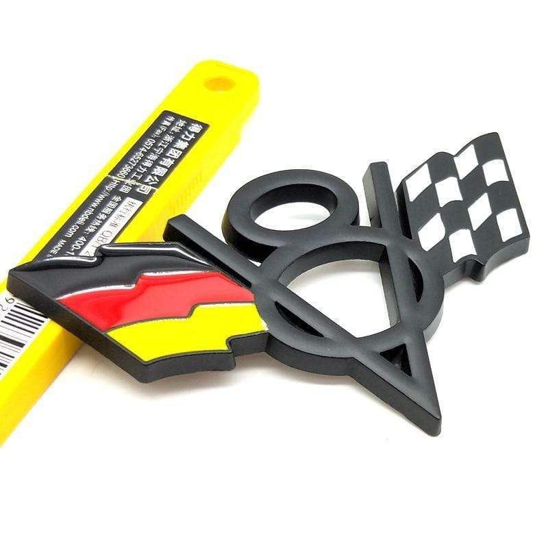 3D Metal V8 USA Germany UK Flag Car Sticker Emblem Badge for Chevrolet Lacetti Aveo Cobalt Cruze Malibu Trax Camaro Car