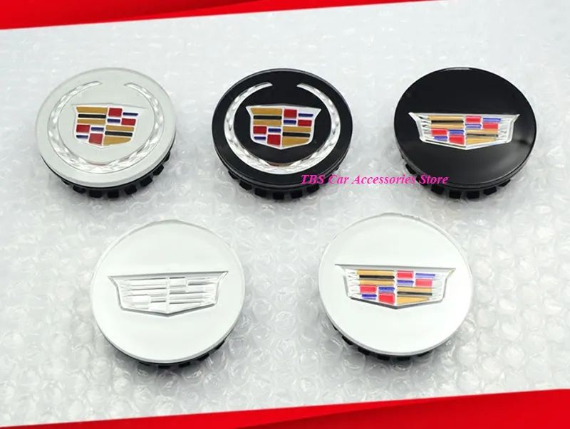 4pcs 67MM Wheel Center Hub Cap Cover Emblem for Cadillac Escalade Deville CTS CT5