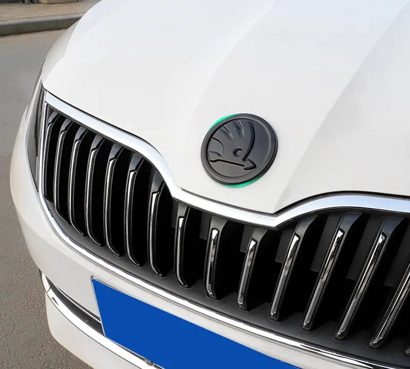 ABS Emblem For Skoda Fabia 1 2 Octavia a7 RS Superb Front Rear Boot Tailgate Sticker
