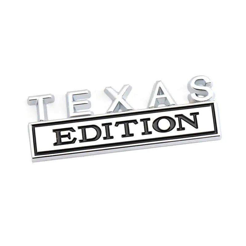 Metal Sticker TEXAS Edition Badge Emblem Front Hood Grille for BMW Nissan Mazda Skoda Lexus