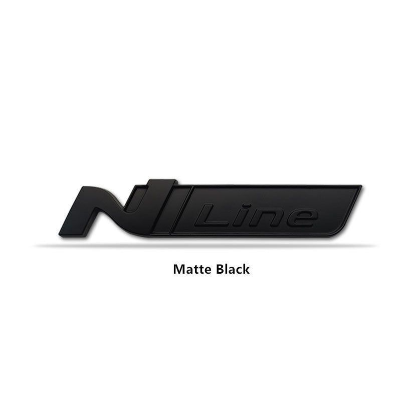 1x 3D Metal N NLINE N Line Badge Emblem Grille for Hyundai Front Hood
