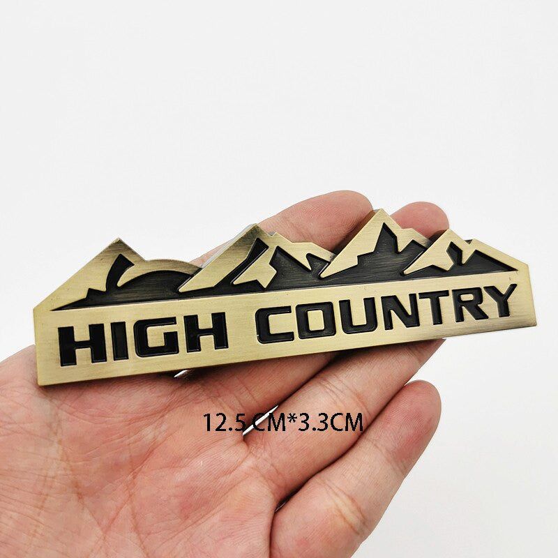3D HIGH COUNTRY Car Sticker Emblem Badge Decal Front Grille for Jeep Chevy