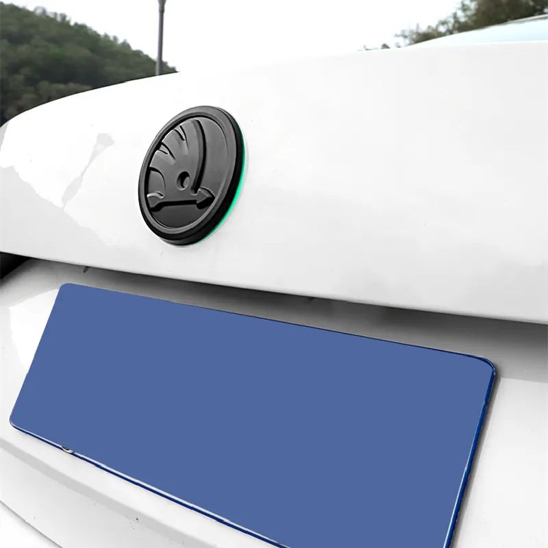 ABS Emblem For Skoda Fabia 1 2 Octavia a7 RS Superb Front Rear Boot Tailgate Sticker
