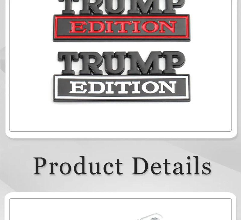 TRUMP Edition Badge Emblem Hood Grille for Subaru Chevrolet Honda Jeep Ford Nissan Lexus