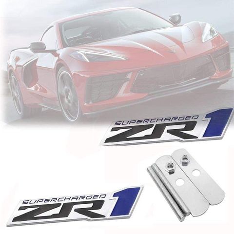 Car Styling 3D Emblem Sticker Front Grille Badge For Chevrolet Corvette ZR1 Aveo Cruze Cavalier Malibu Camaro Car Accessories