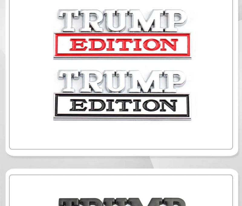 TRUMP Edition Badge Emblem Hood Grille for Subaru Chevrolet Honda Jeep Ford Nissan Lexus