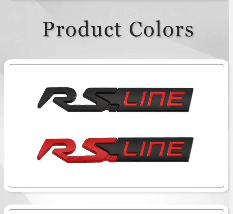 Sticker Emblem Badge Decal for Renault RS Line Clio Megane Scenic laguna Logan