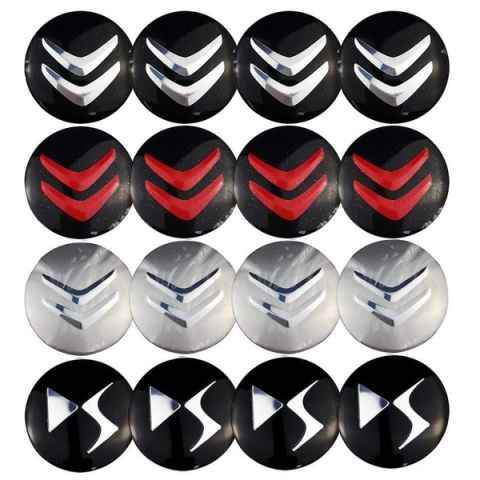 4PCS 56mm Citroen Logo Car Wheel Center Hub Cap Sticker Auto Tire Emblem Badge Decal Decoration