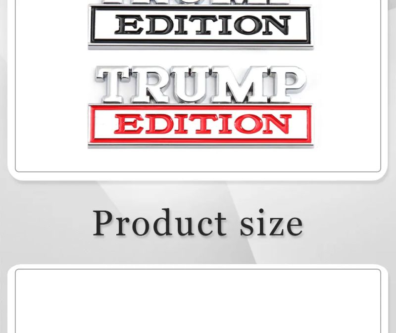 TRUMP Edition Badge Emblem Hood Grille for Subaru Chevrolet Honda Jeep Ford Nissan Lexus