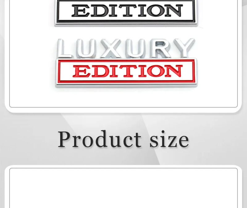 Car Sticker Luxury Edition Badge Emblem Hood Grille for BMW Subaru Mazda Skoda Cadillac