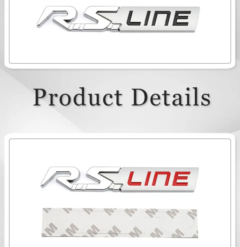 Sticker Emblem Badge Decal for Renault RS Line Clio Megane Scenic laguna Logan
