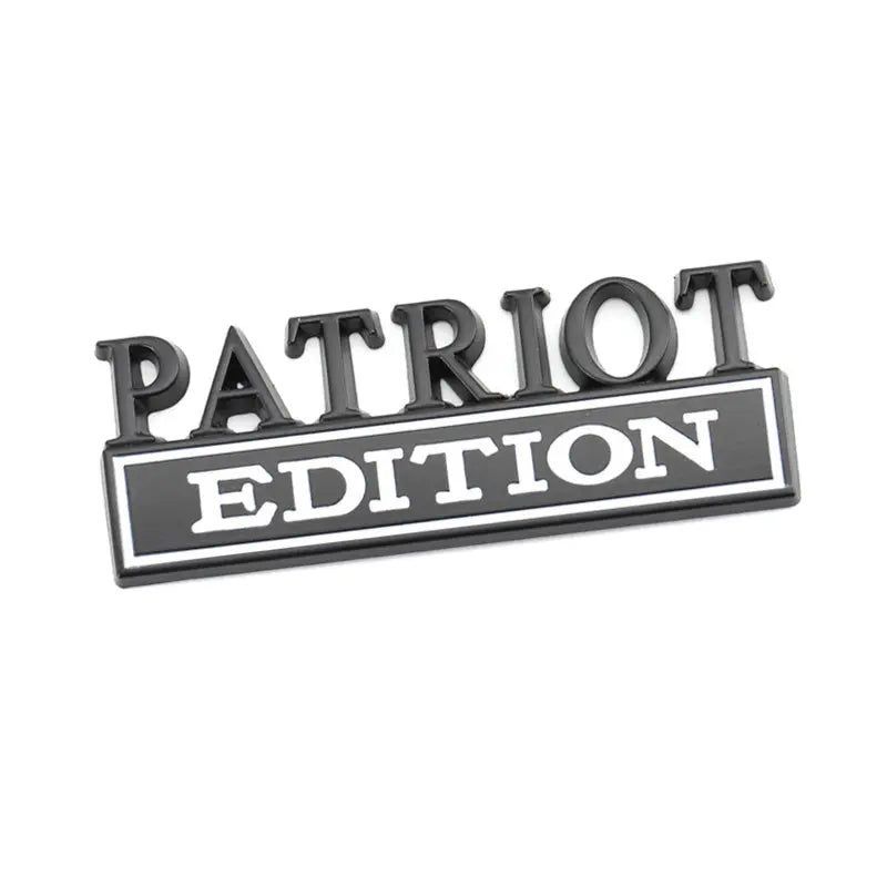 Metal Car Sticker PATRIOT Edition Badge Emblem Front Hood Grille for BMW Subaru Mazda