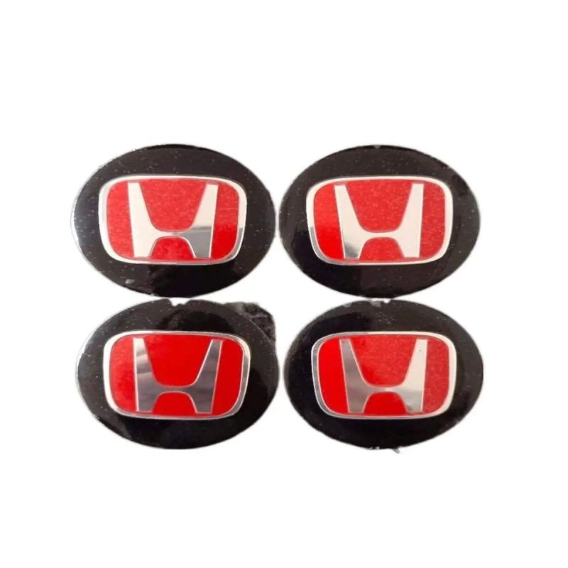 4pcs 56mm Honda Mugen Power Odyssey City Insight Accord Civic CRV Car Wheel Center Hub Cap Sticker Emblem Badge Decal