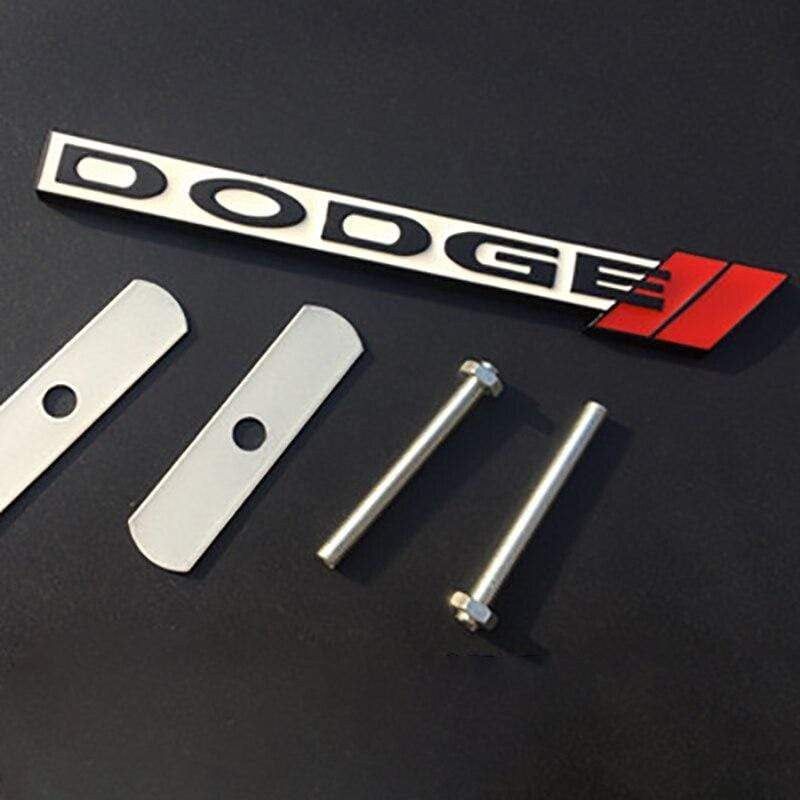 3D Metal Car Styling Front Grille Emblem Sticker for Dodge Charger Challenger Ram Viper Jcuv Caravan Durango SRT Auto