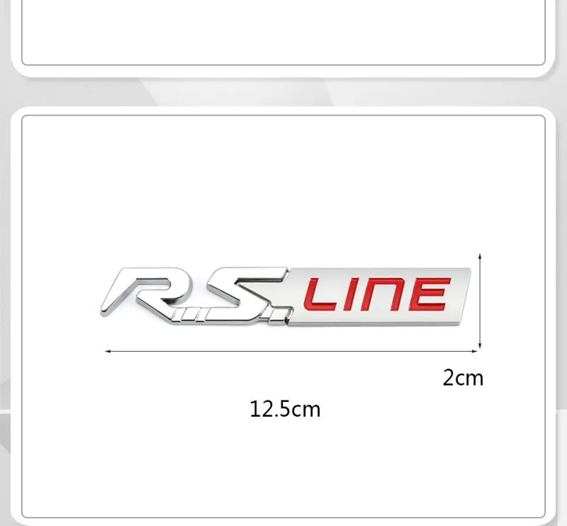Sticker Emblem Badge Decal for Renault RS Line Clio Megane Scenic laguna Logan