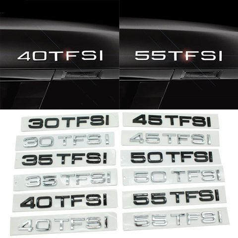 AUDI 35 40 45 50 55 TFSI Rear Trunk Letters Emblem Badge For Quattro