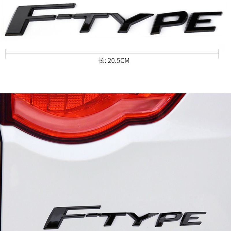 Letter Rear Trunk Emblem Badge Decals for Jaguar E-PACE F-PACE F-TYPE