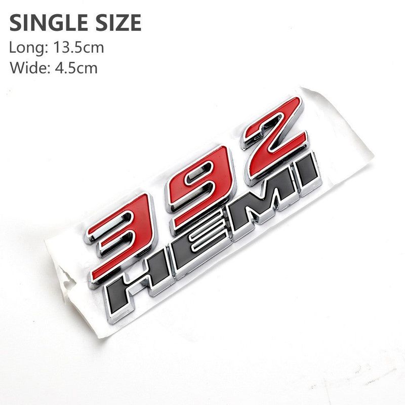 HEMI 6.4L 392 ABS Badge for Challenger, Caliber & RAM