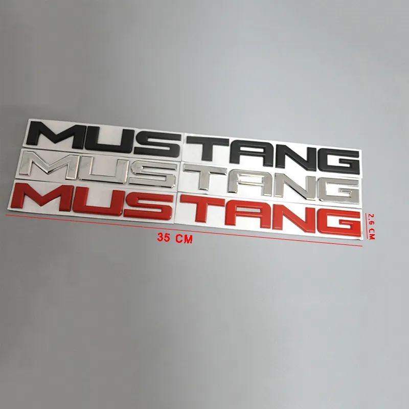 Car Emblem Metal Sticker Rear Trunk Badge Decals for Ford Mustang Shelby GT 350