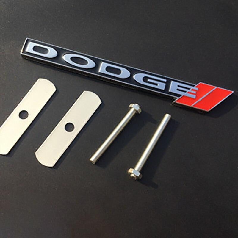 3D Metal Car Styling Front Grille Emblem Sticker for Dodge Charger Challenger Ram Viper Jcuv Caravan Durango SRT Auto