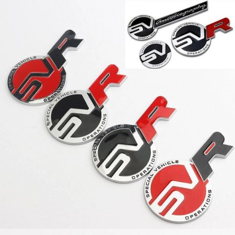 Land Rover SVR 3D metal front grille emblem badge