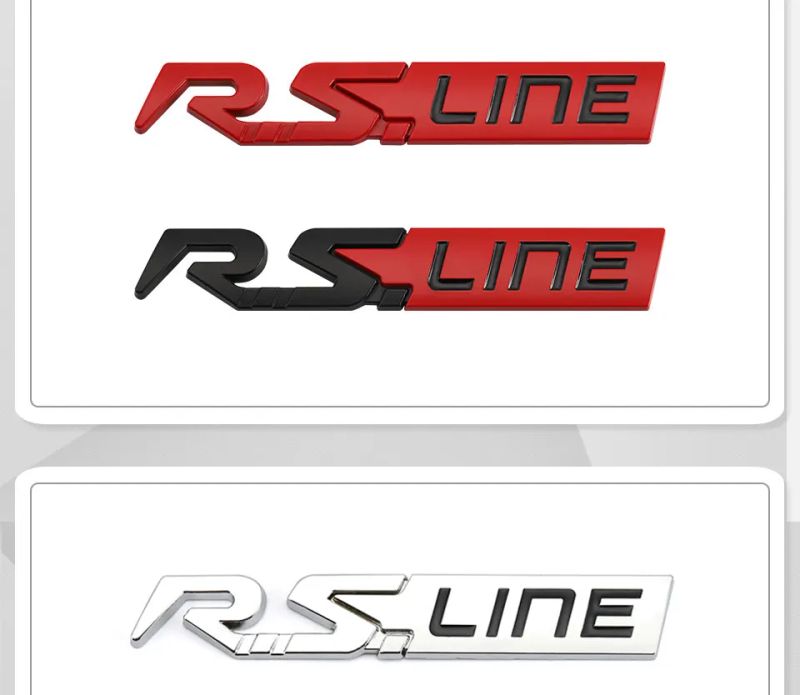 Sticker Emblem Badge Decal for Renault RS Line Clio Megane Scenic laguna Logan