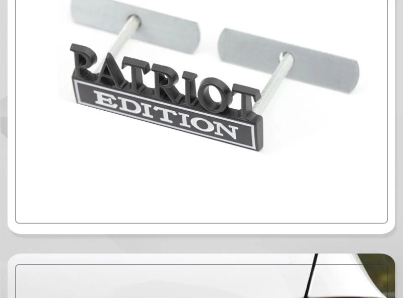 Metal Car Sticker PATRIOT Edition Badge Emblem Front Hood Grille for BMW Subaru Mazda