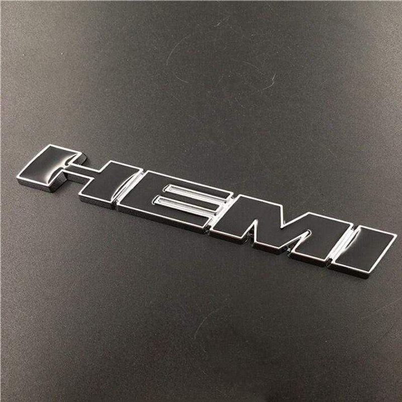 Metal Auto Front Grille Emblem Car Sticker for Dodge HEMI Badge Styling Caliber Jcuv Journey Challenger RAM Caravan