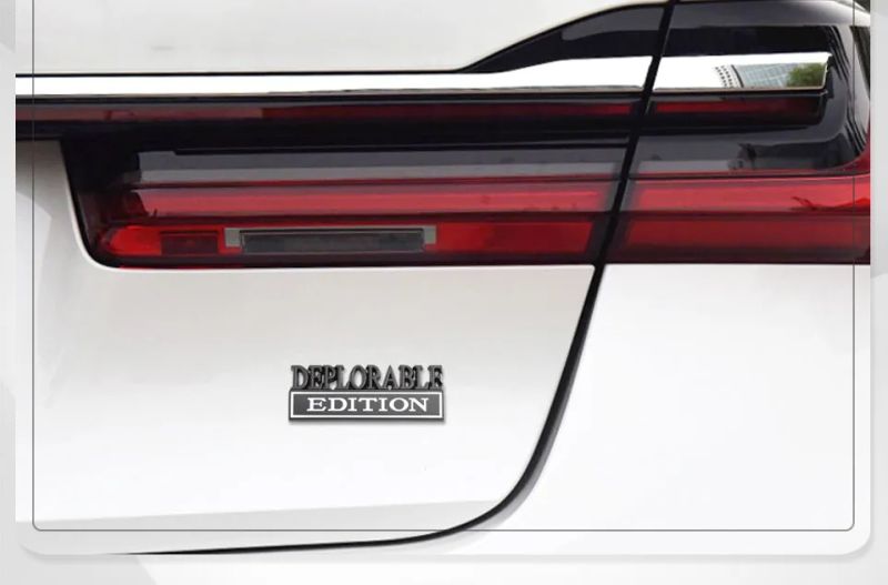 Sticker Deplorable Edition Badge Emblem Hood Grille for Jeep Patriot Freelance Compass