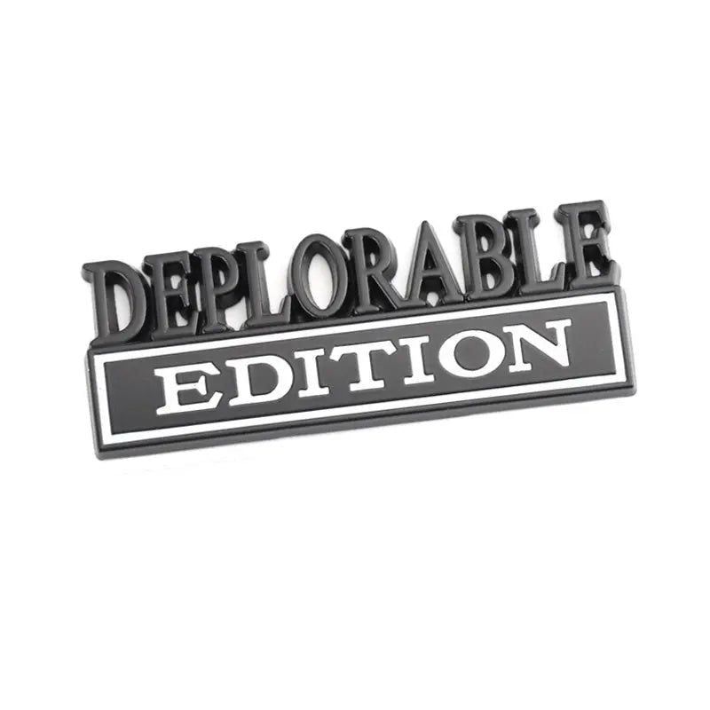 Sticker Deplorable Edition Badge Emblem Hood Grille for Jeep Patriot Freelance Compass