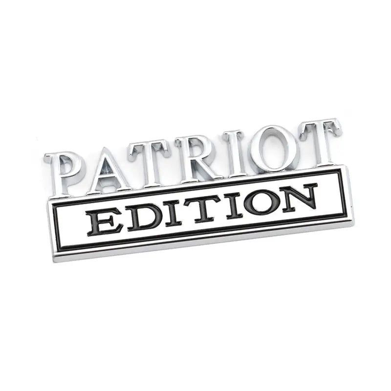 Metal Car Sticker PATRIOT Edition Badge Emblem Front Hood Grille for BMW Subaru Mazda