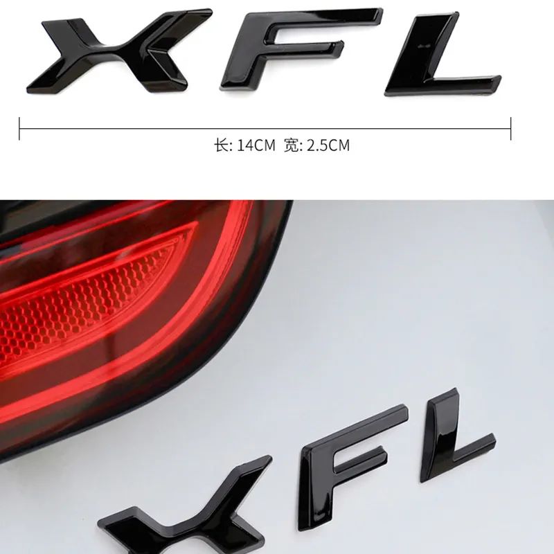 Letter Rear Trunk Emblem Badge Decals for Jaguar E-PACE F-PACE F-TYPE