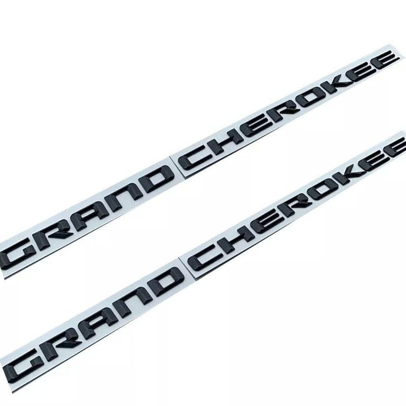 Jeep Grand Cherokee Side Door Emblem Badge Sticker Set