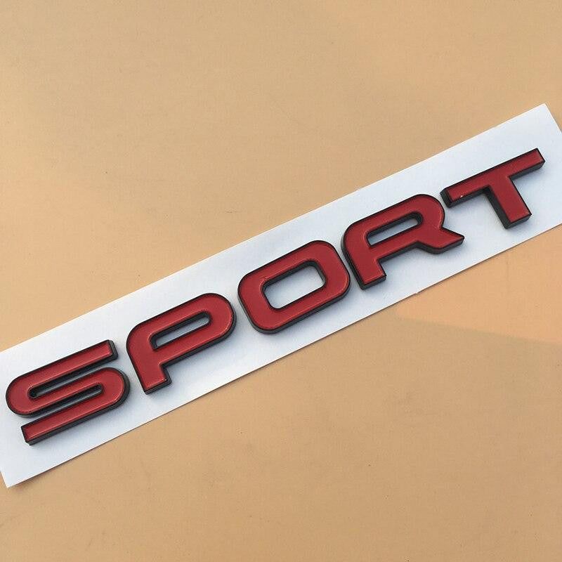 SPORT Emblem for Land Range Rover SV Autobiography Discovery HSE Luxury SCV6 SDV6 SDV8 Si4 Bar Badge Car Styling Trunk
