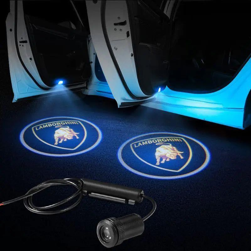 2pcs LED Car Door Courtesy Projector Laser Ghost Shadow Light For Lamborghini Logo