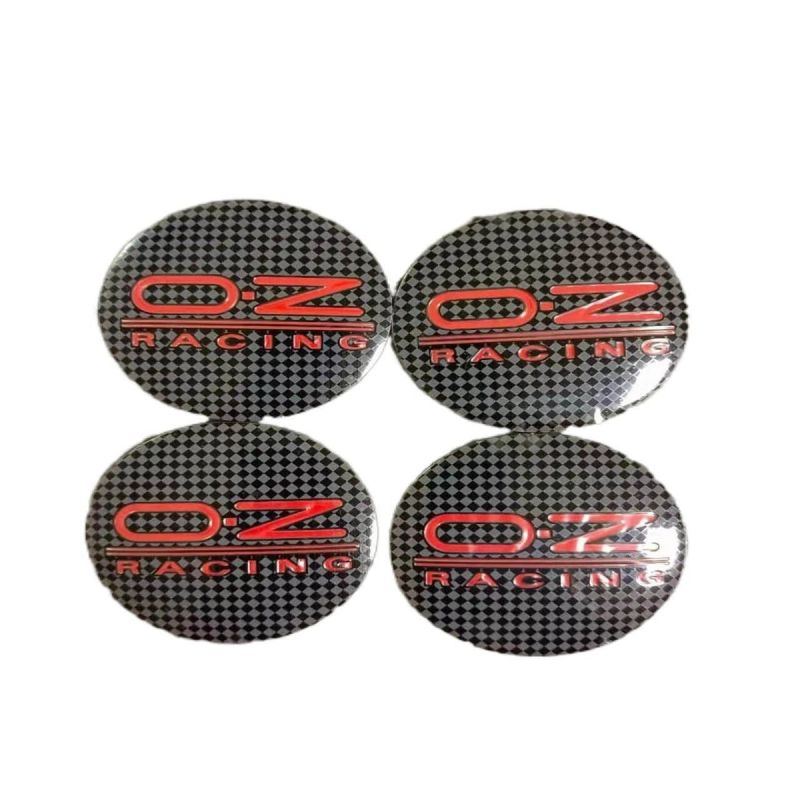 4PCS 56MM OZ Racing Car Wheel Center Hub Cap Sticker Car Logo Badge Emblem sticker Decal