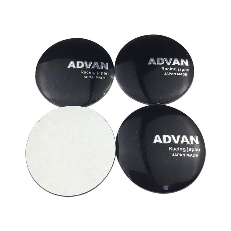 4PCS 56mm Advan HRE JAF Car Wheel Center Hub Cap Sticker Auto Tire Emblem Badge Decal