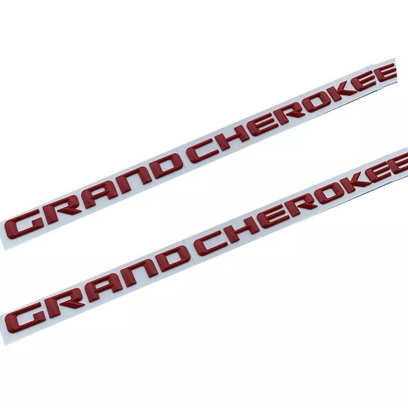 Jeep Grand Cherokee Side Door Emblem Badge Sticker Set