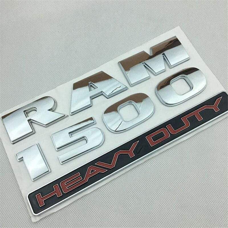 Car Styling Emblem Badge Body Rear Trunk Sticker For Dodge RAM 1500 2500 3500 Heavy Duty Lettter 3D Auto Decoration