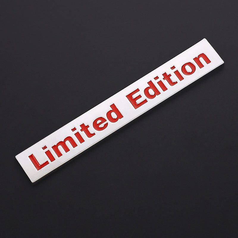 2Pcs 3D Metal LIMITED EDITION Emblem Badge Stickers Decal for BMW Audi Honda Opel Toyota