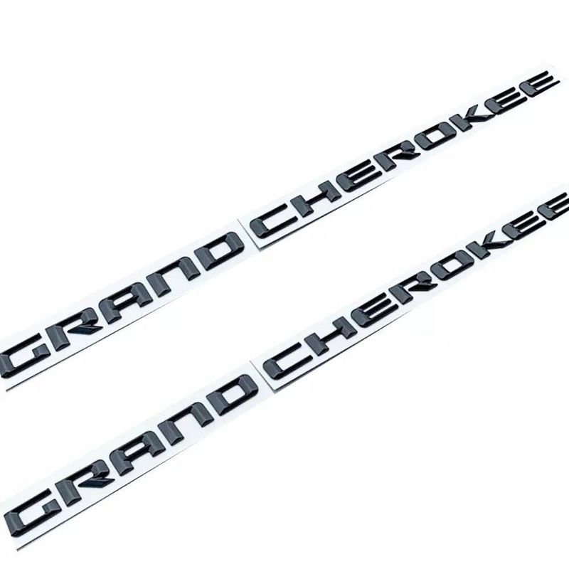 Jeep Grand Cherokee Side Door Emblem Badge Sticker Set