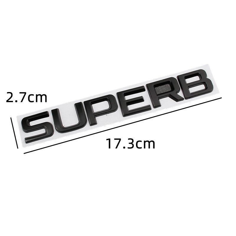 Skoda Rear Trunk Letters Replace Badge Emblem Metal Stickers For Octavia SUPERB FABIA