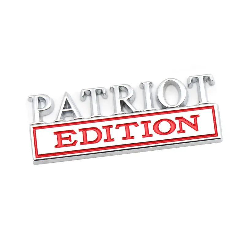 Metal Car Sticker PATRIOT Edition Badge Emblem Front Hood Grille for BMW Subaru Mazda