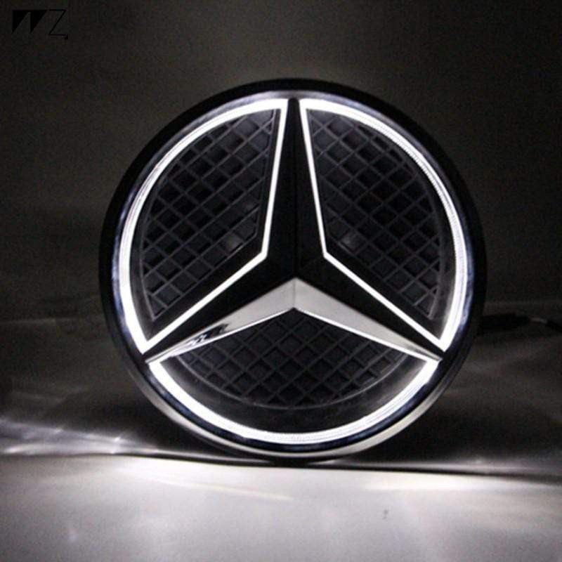LED Illuminated Front Light Logo Car Front Grill Grille Star Emblem Badge for Mercedes-Benz