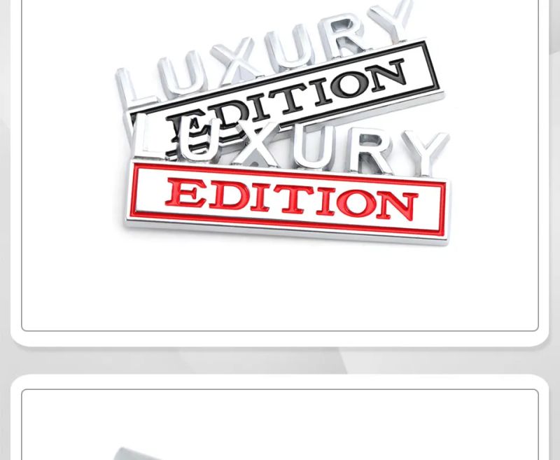 Car Sticker Luxury Edition Badge Emblem Hood Grille for BMW Subaru Mazda Skoda Cadillac