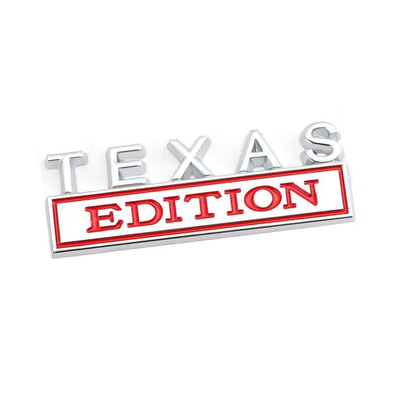 Metal Sticker TEXAS Edition Badge Emblem Front Hood Grille for BMW Nissan Mazda Skoda Lexus