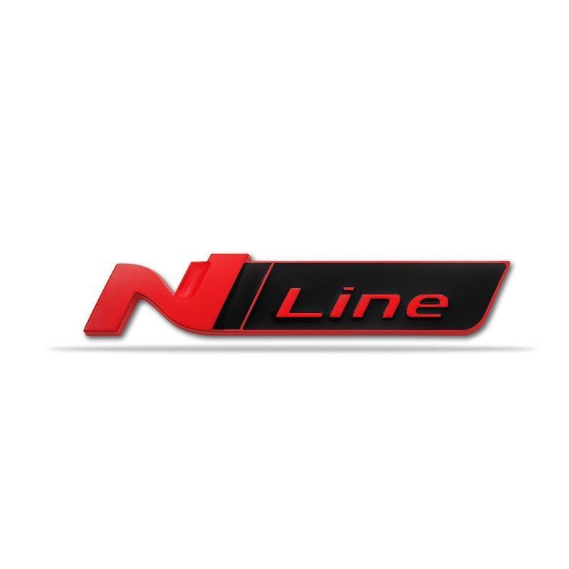1x 3D Metal N NLINE N Line Badge Emblem Grille for Hyundai Front Hood